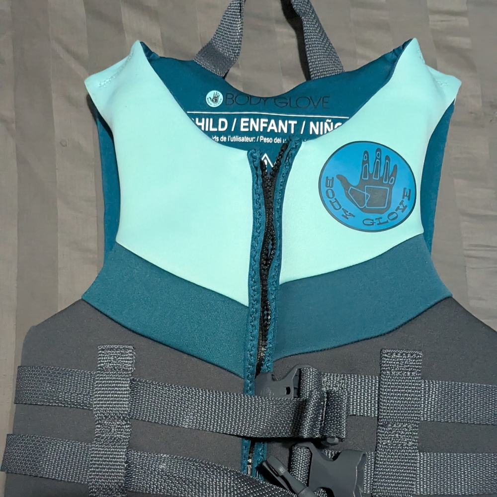 Body Glove Kids Swim Vest - Blue and Gray